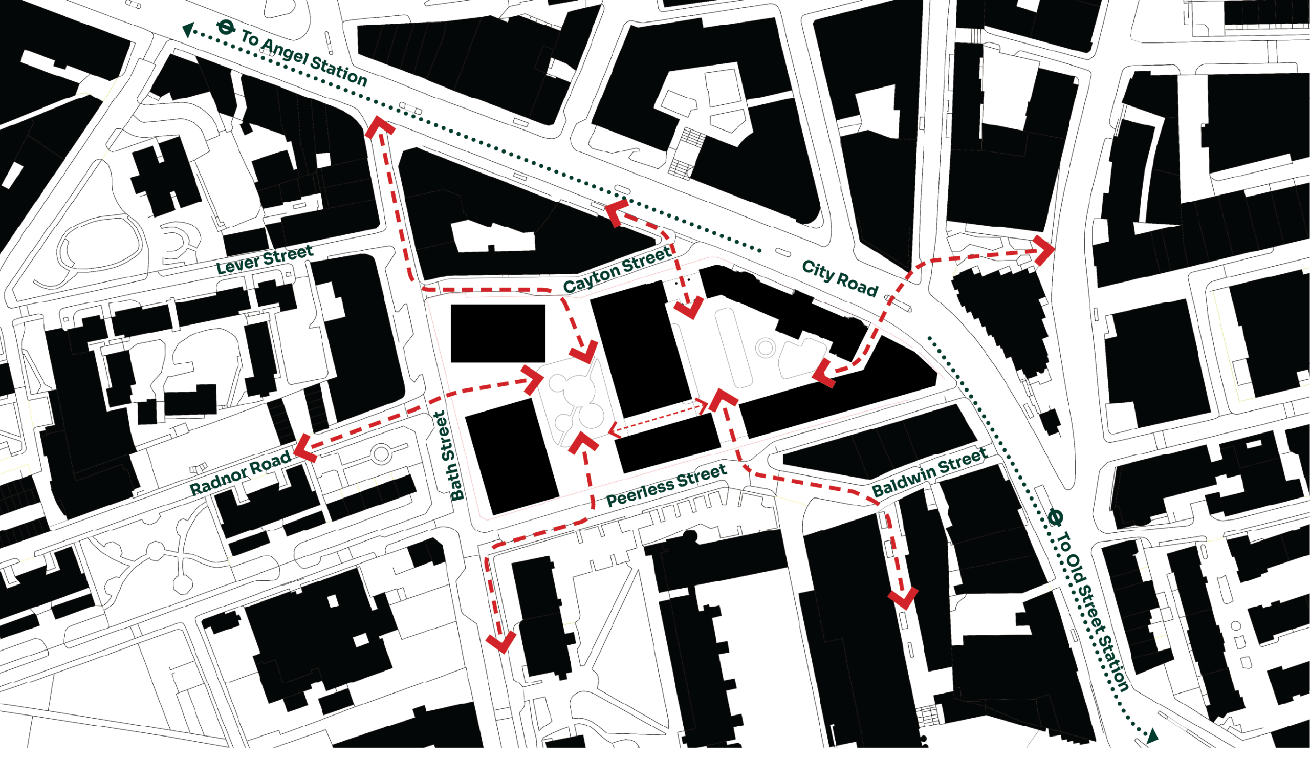 Walking routes Walking routes map